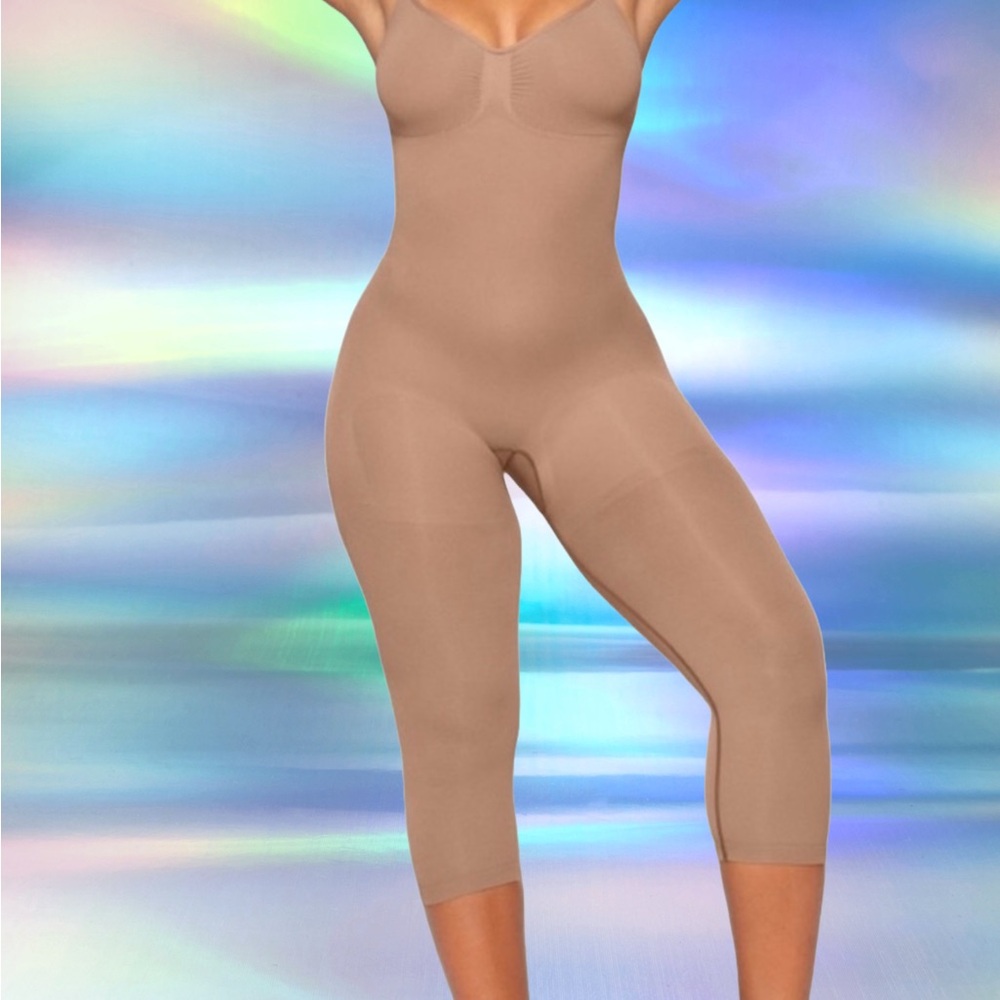 SKIMS Tan Shapewear Bodysuit